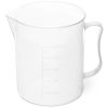 Plastmasas laboratorijas vārglāze ar 500 ml skalu - 10 gab.