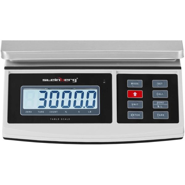 Pasta svara platforma 21 x 27 cm akumulators + 3 kg / 0,1g barošanas avots