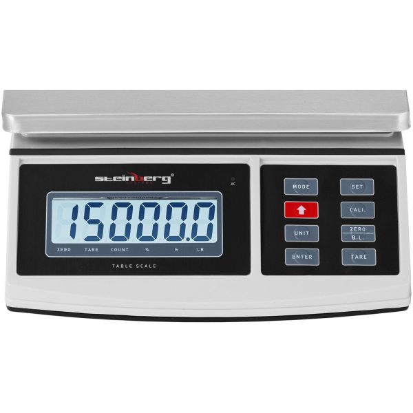 Pasta skala LCD burtu paketēm 15 kg / 0,5 g