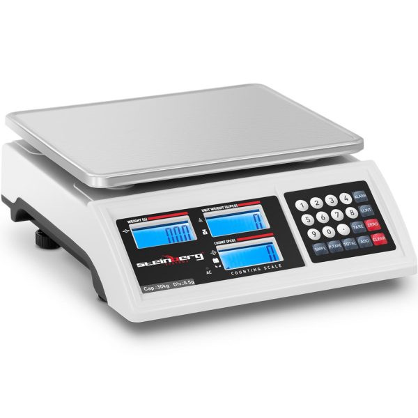 Stingri saspraužams LCD RS232 30000 g / 0,5 g LCD
