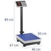 LED noliktavas platformas svars 40 x 50 cm 300 kg / 50 g