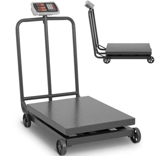 Rūpnieciskās platformas svars uz LED riteņiem 1000 kg / 200 g
