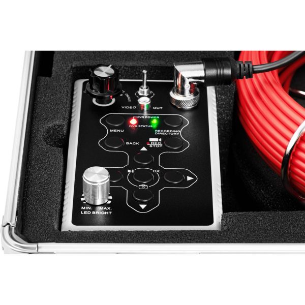 Endoskopa pārbaudes diagnostikas kamera čemodānā 12 LED TFT 7 '' SD 30 m