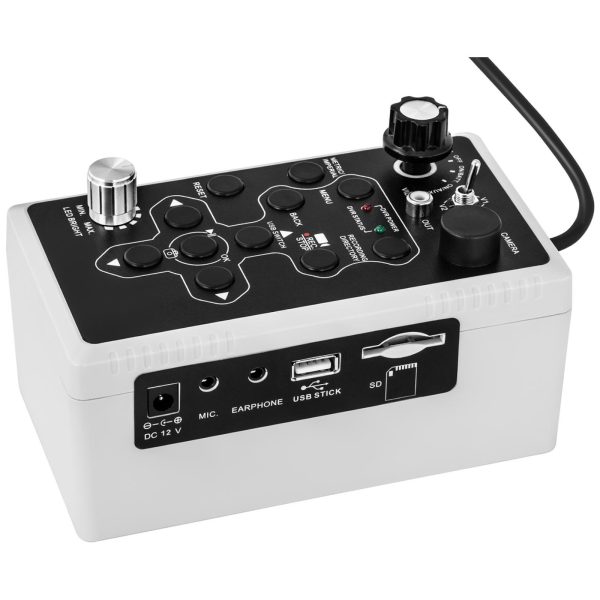Endoskopa pārbaudes diagnostikas kamera čemodānā 12 LED TFT 7 '' SD 30 m