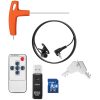 Endoskopa pārbaudes diagnostikas kamera čemodānā 12 LED TFT 7 '' SD 30 m