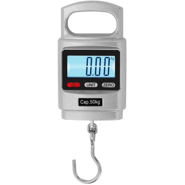 Piekārtu āķu skalas ar izturīgu manuālo LCD 50 kg / 20 g