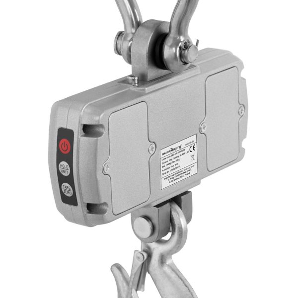 Piekārtu uzglabāšanas āķa svars ar tālvadības pulti Liels LCD displejs līdz 1T 1000 / 0,5 kg