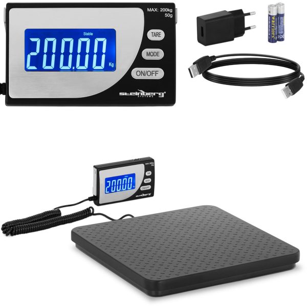 Paczków rūpniecības skala līdz 200 kg / 50 g LCD USB