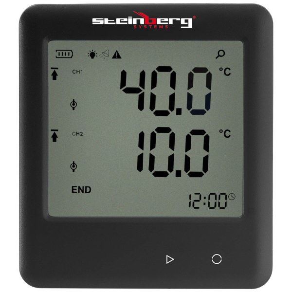 Temperatūras ierakstītāja termometra diapazons no -40 līdz 125C Micro USB LCD IP54
