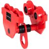 Suspendētās rokasgrāmatas staru celtņa ratiņi 65-110 mm 1000 kg 1 t