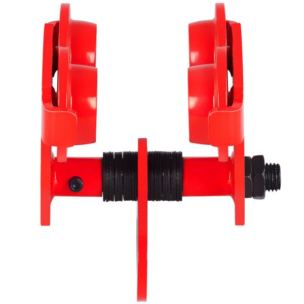 Suspendētās rokasgrāmatas staru celtņa ratiņi 65-110 mm 1000 kg 1 t