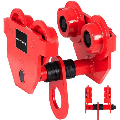 Suspendētās rokasgrāmatas staru celtņa ratiņi 65-110 mm 1000 kg 1 t