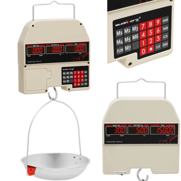 Piekārtu svara LED veikals 30 kg / 0