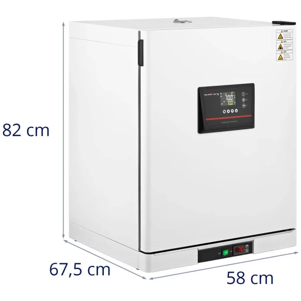 Laboratorijas inkubatora mikrobioloģiskais termiskais darbinieks līdz 70 C 125 L 600 W