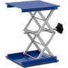 Šķēres laboratorijas pacēlājs no 20 x 20 cm līdz 15 kg
