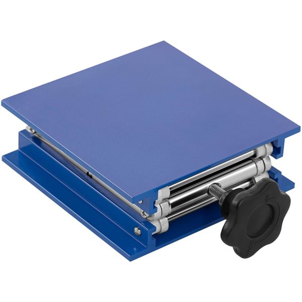 Šķēres laboratorijas pacēlājs no 20 x 20 cm līdz 15 kg