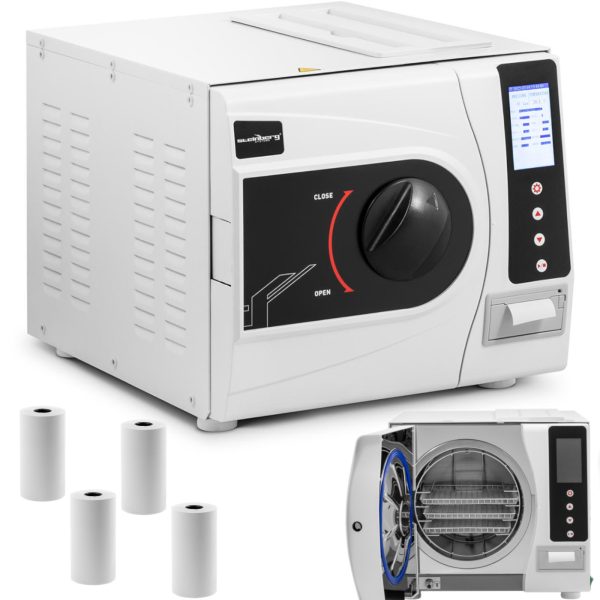 Spiediena -steam autoklāvs rīku sterilizēšanai 6 Printer printera B klases LCD 18 L