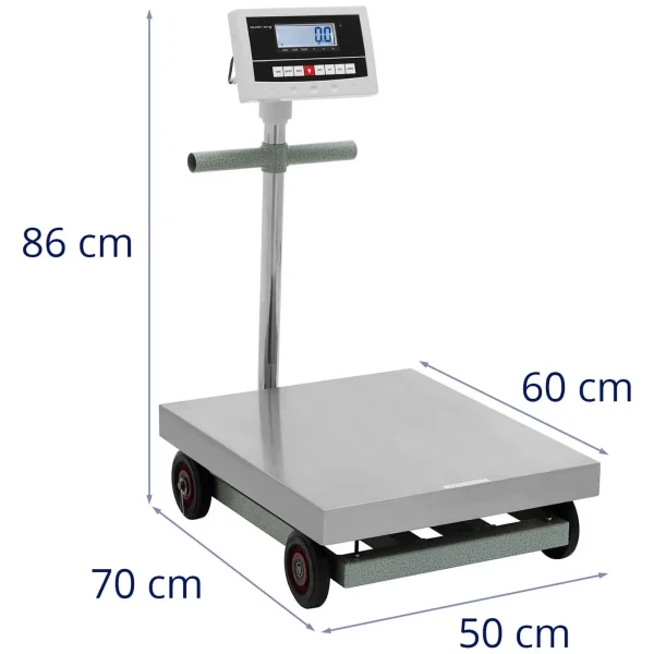 Kontroles noliktavas platformas svars 50 x 60 cm 600 kg / 0,1 kg