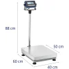 Noliktavas platformas svars 40 x 50 cm 300 kg / 0,01 kg