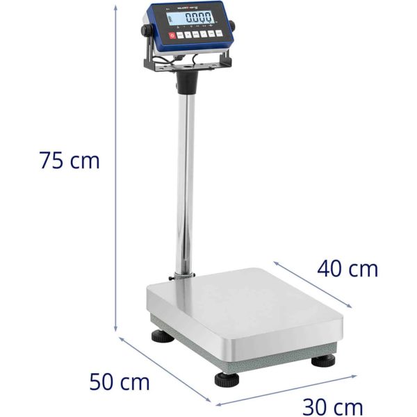 Rūpnieciskās platformas svars 30 x 40 cm 60 kg / 0,002 kg