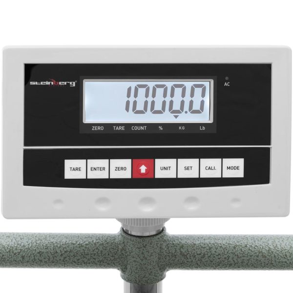 Platformas svars 80x60cm mobilā krātuve 1000kg / 0,2 kg