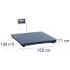 LCD noliktavas platformas svars 100 x 100 cm 3000 kg / 1 kg