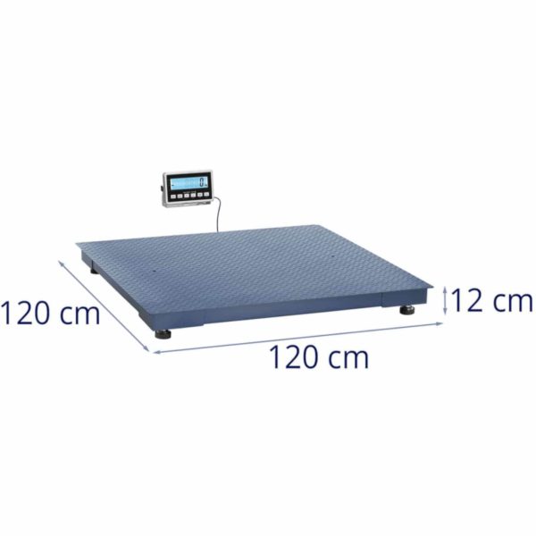 LCD noliktavas platformas svars 120 x 120 cm 3000 kg / 1 kg
