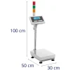 10030825-6 Noliktavas platformas svars ar LCD LCD signalizācijas kolonnu 30 kg / 0,001 kg