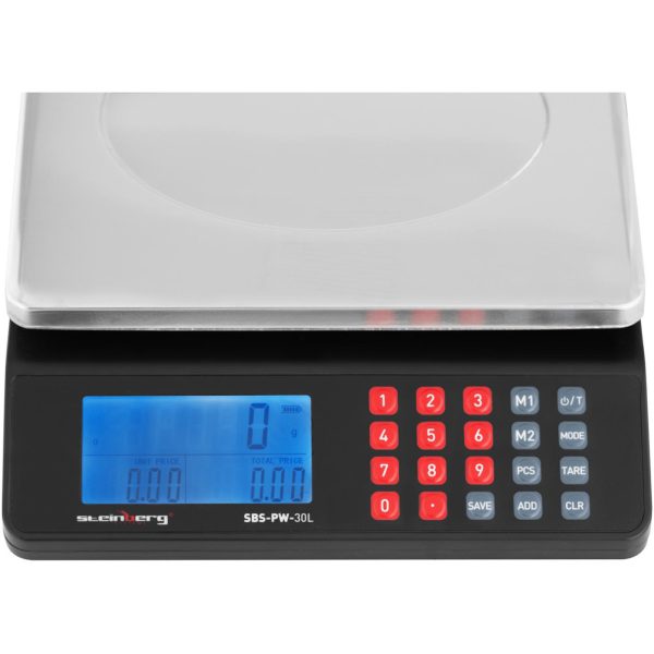 LCD veikala LCD veikala tabulas vadības skala 30 kg / 1 g