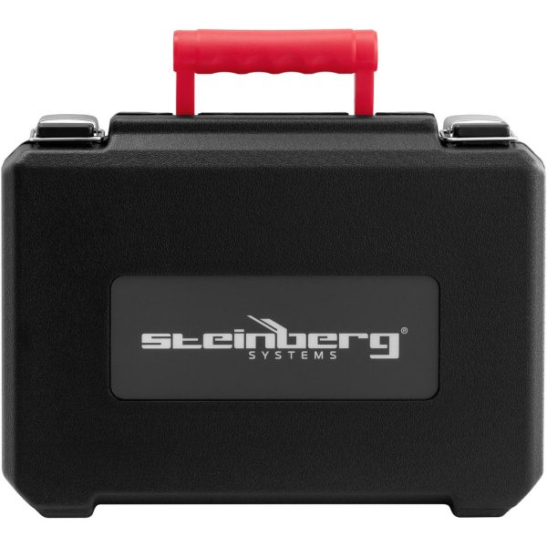 Mitruma mērītāja metāla mērītāja neinvazīvs koka ķieģeļu LCD 0-100% ar koferi