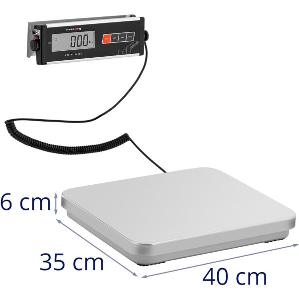 Platformas pasta svars burtu paketēm ar ārēju LCD 35,5 x 40,5 60 kg/ 0,02 kg
