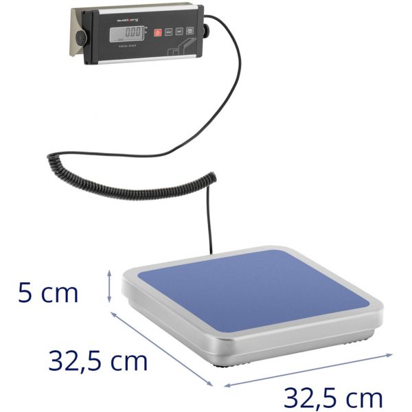 Platformas pasta svars burtu paketēm ar ārēju LCD 31,5 x 32,5 150 kg/ 0,05 kg