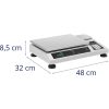 Svara skaitīšana ar atsauces svaru 34,5 x 26 cm akumulators + 25 kg / 0,5 g barošanas avots
