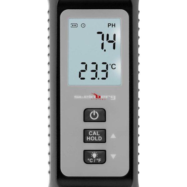 Skābes mērītāja testera testeris šķidruma temperatūras elektroniskā LCD 0-14 0-60C