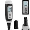 Skābes mērītāja testera testeris šķidruma temperatūras elektroniskā LCD 0-14 0-60C