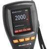 Lakas slāņa biezuma testera metode ar Bluetooth datu analīzes diapazonu 0-2000 µm + koferis