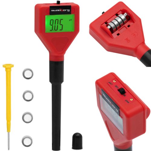 Skābes mērītāja pH testeris ar LCD zondi 0-14 pH