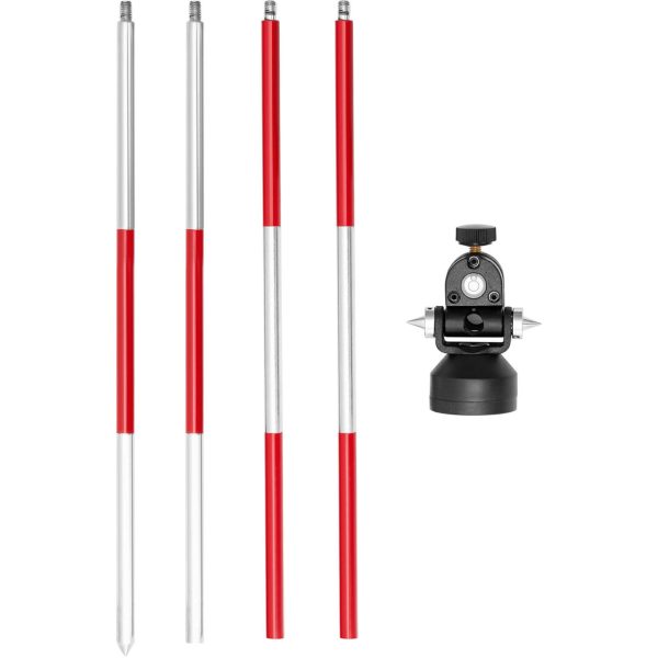 Mini prizma. Ģeodētiskais spogulis ar pola sudraba pārklājuma diametru 3,5 cm 1,26 m