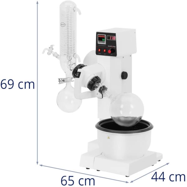 Rotācijas vakuuma krāns laboratorijai 1 l 200 apgr./min 40 W