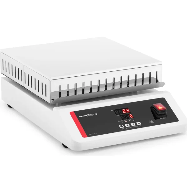 LED laboratorijas sildīšanas plāksne 30 x 30 cm līdz 350 c