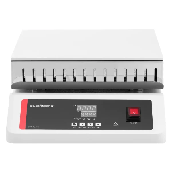 LED laboratorijas sildīšanas plāksne 30 x 30 cm līdz 350 c