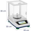 Analītiskā laboratorijas skala ar LCD skārienjutēšanas paneļa 600 g / 0,01 g stikla pārsegu