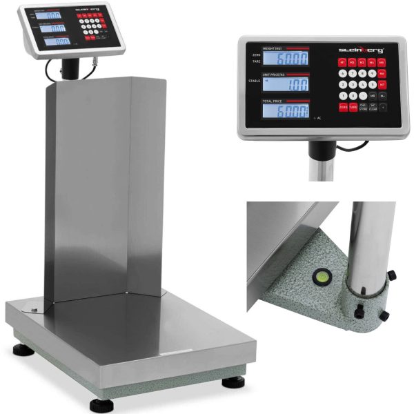 Noliktavas platformas skala ar atskaiti 40 x 50 cm LCD 60 kg / 0 Noliktavas platformas skala ar atskaiti 40 x 50 cm LCD 60 kg / 0