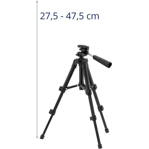 Starpvalstu lāzera statīva statīvs 27,5-47,5 cm pavediens 1/4 ''