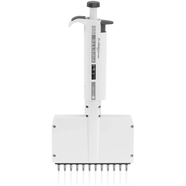 Laboratorijas pipete 12 kanāla rokasgrāmata 0,005-0,01 ml