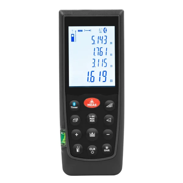 Bluetooth lāzera rajoni 70 m / 1,5 mm attāluma mērītājs