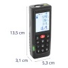 Bluetooth lāzera rajoni 70 m / 1,5 mm attāluma mērītājs