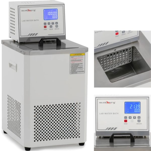 Digitālās laboratorijas vannas no -20 līdz 100 C 6 L 1000 W