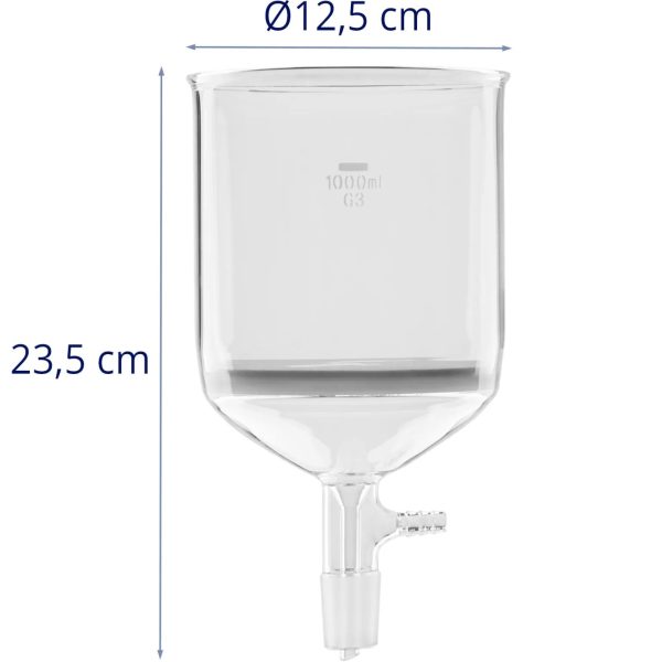 Filtra piltuves filtru laboratorija 1000 ml sagriezt 24/41