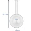 sfēriskā laboratorijas laboratorija 2000 ml